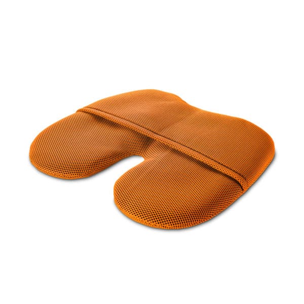 Coussin NOATEC orange avec base en tissu (livré avec un élastique de fixation) – Image 3